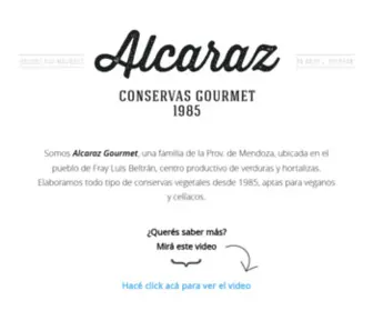 Alcarazgourmet.com(Alcaraz Conservas Gourmet) Screenshot