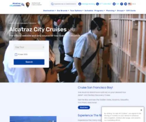 Alcatrazexcursions.com(Alcatraz Cruises (Official Provider)) Screenshot