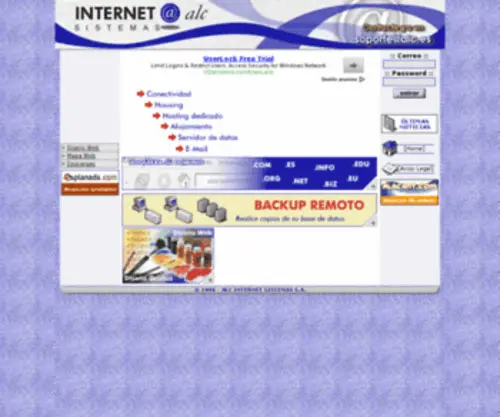 ALC.es(Registro de dominios alojamiento web housing hosting Diseño web email Anuncios gratuitos Diseño Gráfico) Screenshot