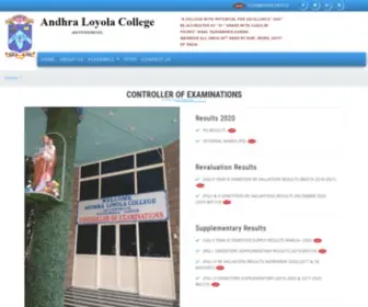 Alcexams.ac.in(Andhra Loyola College) Screenshot