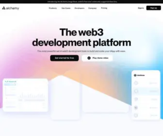 Alchemy.com(The web3 development platform) Screenshot