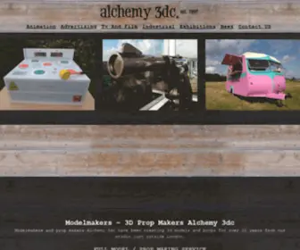 Alchemy3DC.co.uk(3D Modelmakers Alchemy 3DC creating 3D models for over 20 years) Screenshot