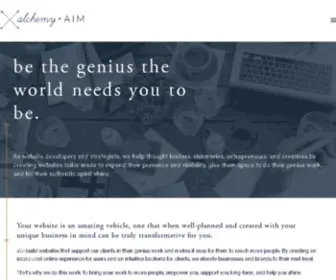 Alchemyandaim.com(Business Strategy) Screenshot