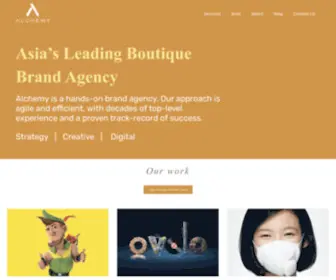 Alchemyasia.com(Leading Brand Agency and Brand Consulting in Hong Kong) Screenshot