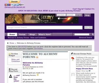 Alchemyforums.com(Alchemy Forums) Screenshot