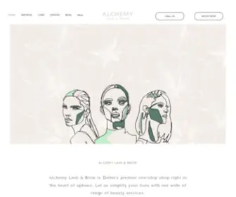 Alchemylashandbrow.com(Alchemy Lash & Brow) Screenshot