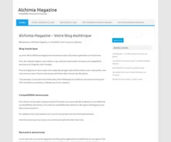 Alchimia-Magazine.com(Alchimia, magazine de l'étrange) Screenshot