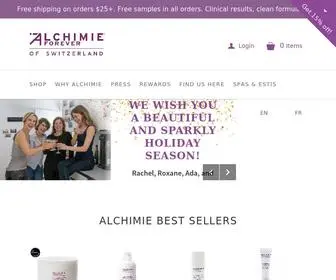 Alchimie-Forever.com(Alchimie Forever of Switzerland) Screenshot