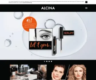 Alcina.com(Online Shop Hautpflege) Screenshot
