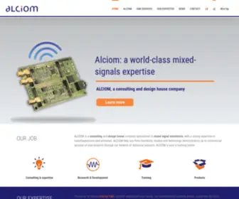 Alciom.com(Experts, systèmes électroniques/signaux mixtes) Screenshot