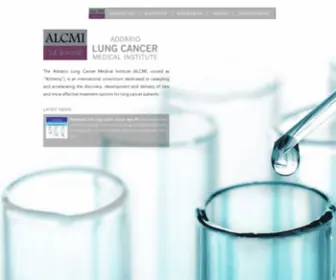 Alcmi.net(Addario Lung Cancer Medical Institute) Screenshot