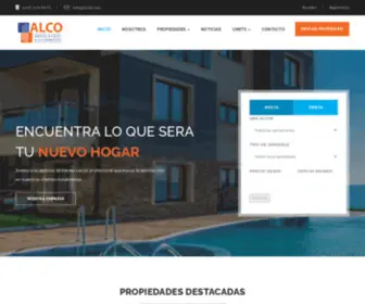 Alcobr.com(ALCO Bienes Raices) Screenshot