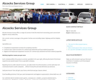 Alcocks.co.za(Pest control) Screenshot