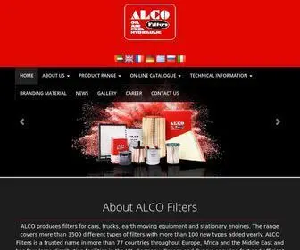 Alcofilters.com(ALCO Filters) Screenshot