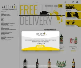 Alcohaul.sg(Alcohol Delivery Singapore) Screenshot