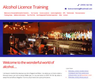 Alcohol-Licence-Training.co.uk(Alcohol Licence Training) Screenshot