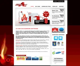 Alcohol-Software.com(CD and DVD Burning Software) Screenshot