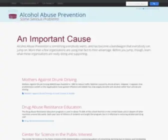 Alcoholfacts.org(Alcohol Abuse Prevention) Screenshot