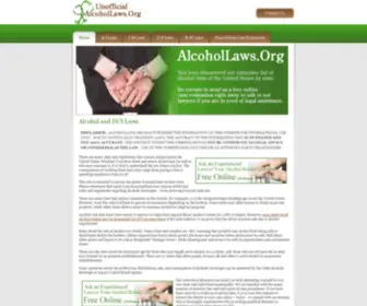 Alcohollaws.org(Alcohol and DUI Laws) Screenshot