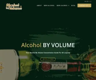 Alcoholvolume.com(Alcohol By Volume (ABV)) Screenshot