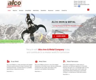 Alcometals.com(Alco Iron & Metal Company) Screenshot