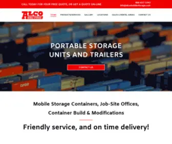 Alcomobilestorage.com(Alco Mobile Storage) Screenshot