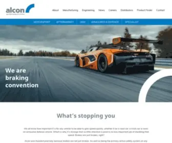 Alcon.co.uk(Specialist Brakes and Clutches) Screenshot