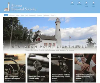 Alconahistoricalsociety.com(Alcona Historical Soceity) Screenshot