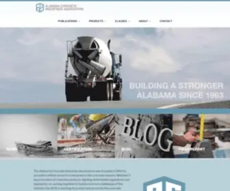 Alconcrete.org(Providing a unified voice for companies in the concrete industry) Screenshot
