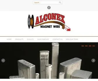 Alconex.com(Alconex Magnet Wire) Screenshot