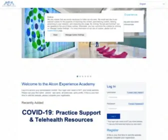 Alconexperienceacademy.com(Alcon Experience Academy) Screenshot