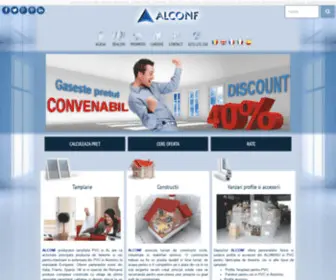 Alconf.ro(ALCONF producator tamplarie PVC si aluminiu Iasi) Screenshot