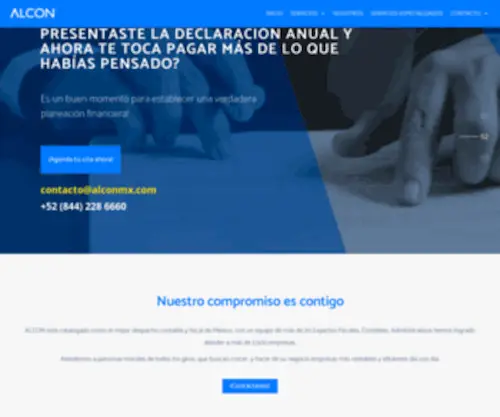 Alconmx.com(Gestión de trámites para empresas en todo México) Screenshot