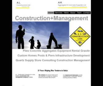 Alconstructionbelize.com(Construction Ltd) Screenshot