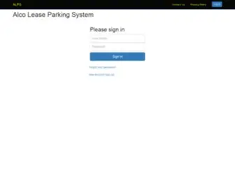 Alcoonline.com(ALPS Login Page) Screenshot