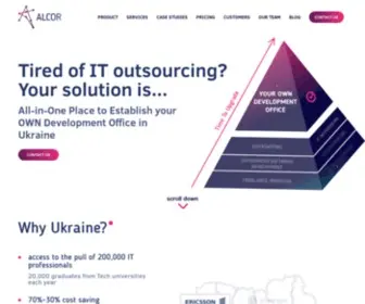 Alcor-Bpo.com(Software development center) Screenshot