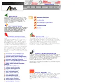 Alcor.com.au(Web Design) Screenshot