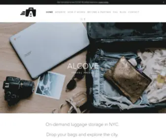 Alcovesystems.com(Alcove Luggage Storage NYC) Screenshot