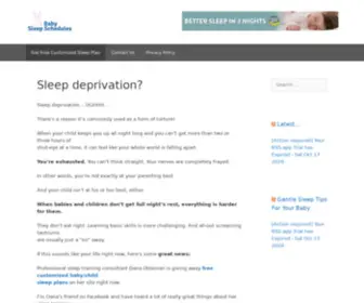 ALCRC.org(Baby Sleep Schedules) Screenshot