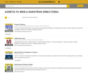 Alcuaderno.com(Directorio alCuaderno) Screenshot