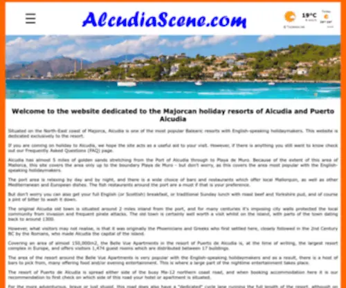 Alcudiascene.com(Puerto Alcudia) Screenshot