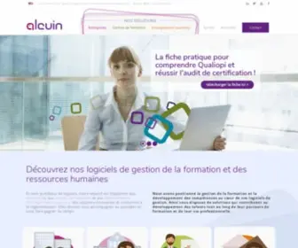 Alcuin.com(éditeur de logiciels de gestion de la formation et des RH) Screenshot