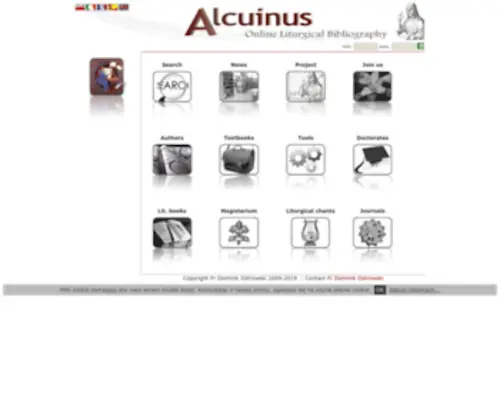 Alcuinus.org(Online liturgical bibliography) Screenshot