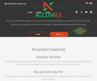 Alcumex.com(Crypto currency market exchange) Screenshot