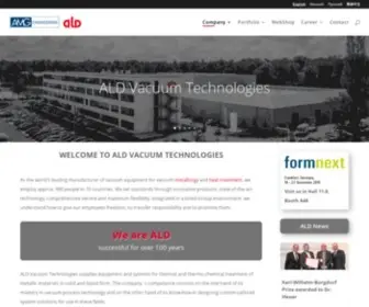 ALD-VT.com(ALD Vacuum Technologies) Screenshot