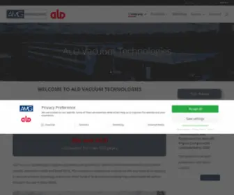 ALD-VT.de(ALD Vacuum Technologies GmbH) Screenshot