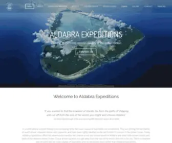 Aldabraexpeditions.com(Dive and Eco expedition with Silhouette Cruises Ltd) Screenshot