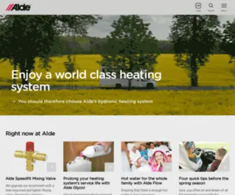 Alde.co.uk(World class heating for motorhomes and caravans) Screenshot