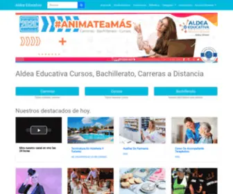 Aldeaeducativa.ag(Educacion on line sin distancias Vos elegís) Screenshot