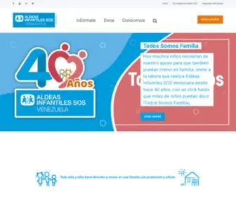 Aldeasinfantiles.org.ve(Aldeas Infantiles SOS Venezuela) Screenshot